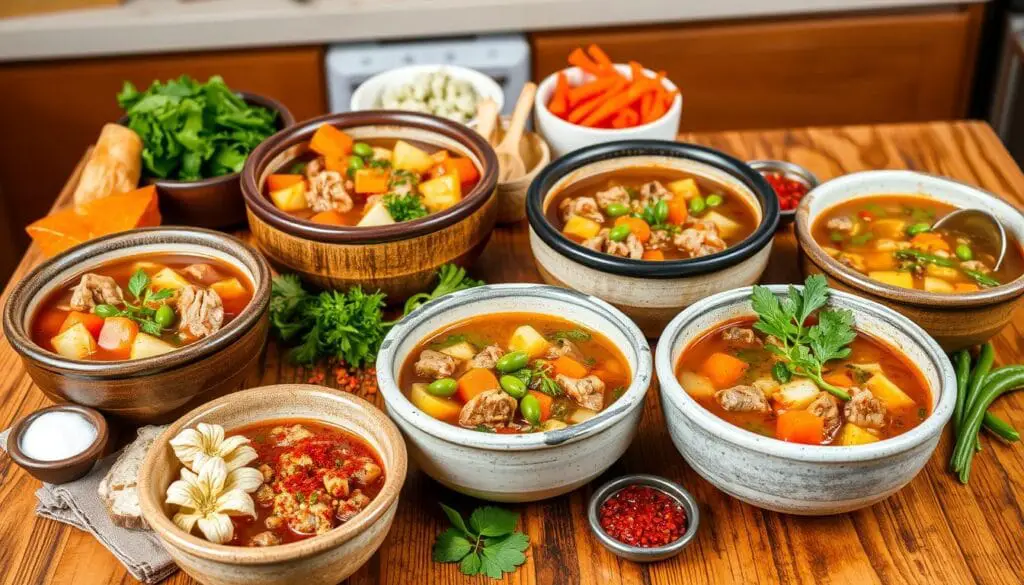 Customizable soup variations Customizable soup variations