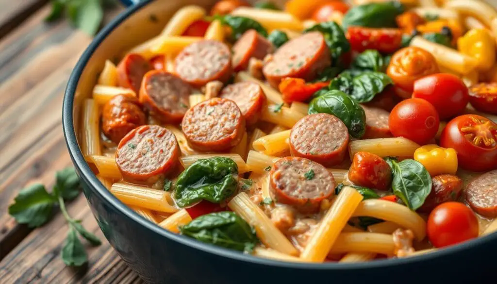 one-pot kielbasa pasta one-pot kielbasa pasta