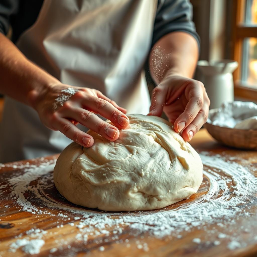 shaping bread dough shaping bread dough