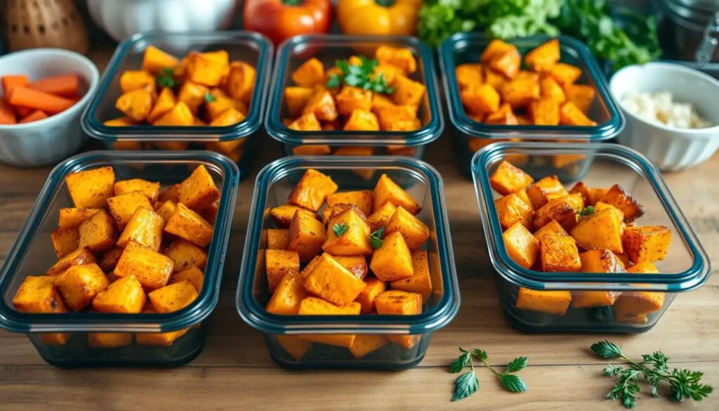air fryer butternut squash meal prep